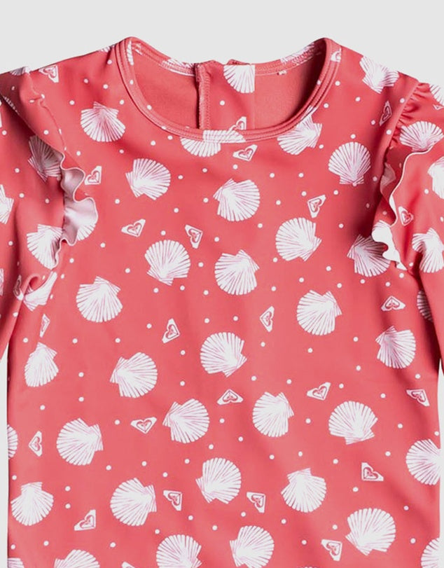 Roxy - Desert Rose Shella - Long Sleeve  - 5Y - UPF 50 Onsie