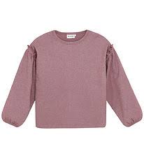 Minymo Glitter Pink Long Sleeve Top - 5Y