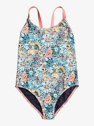 Roxy - Pink Marine Bloom One-Piece Swimsuit - 10Y