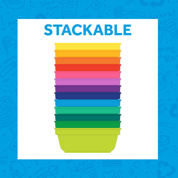 Re-play 3 PK 12 Oz Bowls, Ice Pink, Mint, White