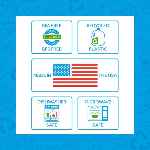 Re-play 3 PK 12 Oz Bowls, Ice Pink, Mint, White