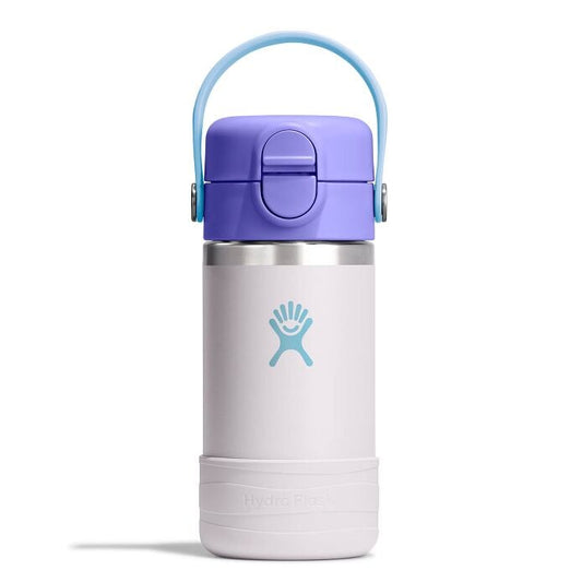 Hydro Flask Kids 12 oz Wide Mouth Water Bottle with Covered Cap and Boot