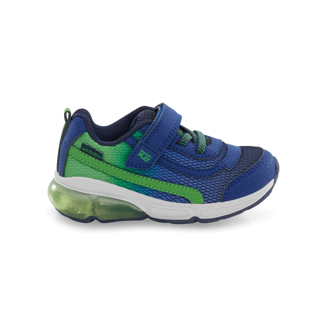 Stride Rite - Light-Up Surge Bounce Sneaker - Navy Green