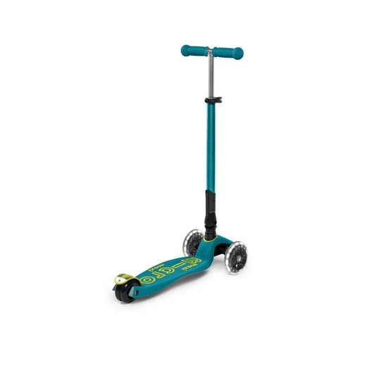 Micro Maxi Foldable LED Scooter Petrol Green