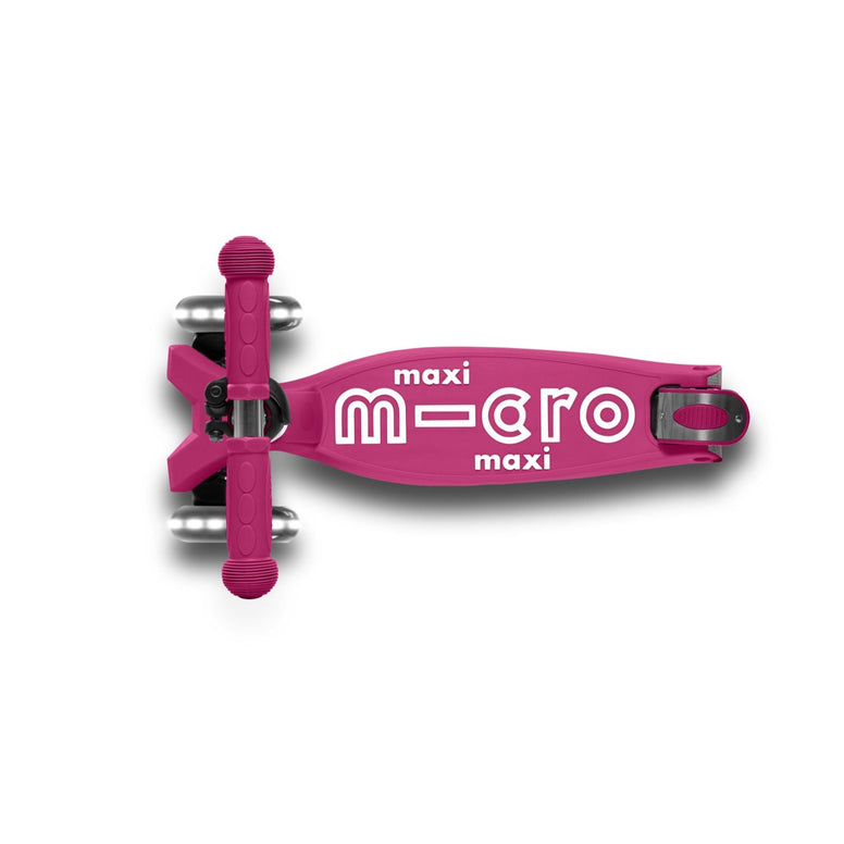 Micro Maxi Foldable LED Scooter Berry Red