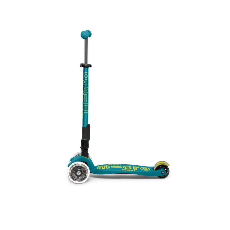 Micro Maxi Foldable LED Scooter Petrol Green