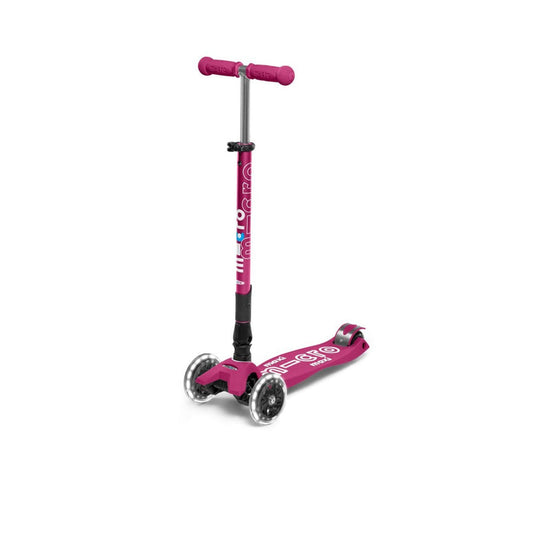 Micro Maxi Foldable LED Scooter Berry Red