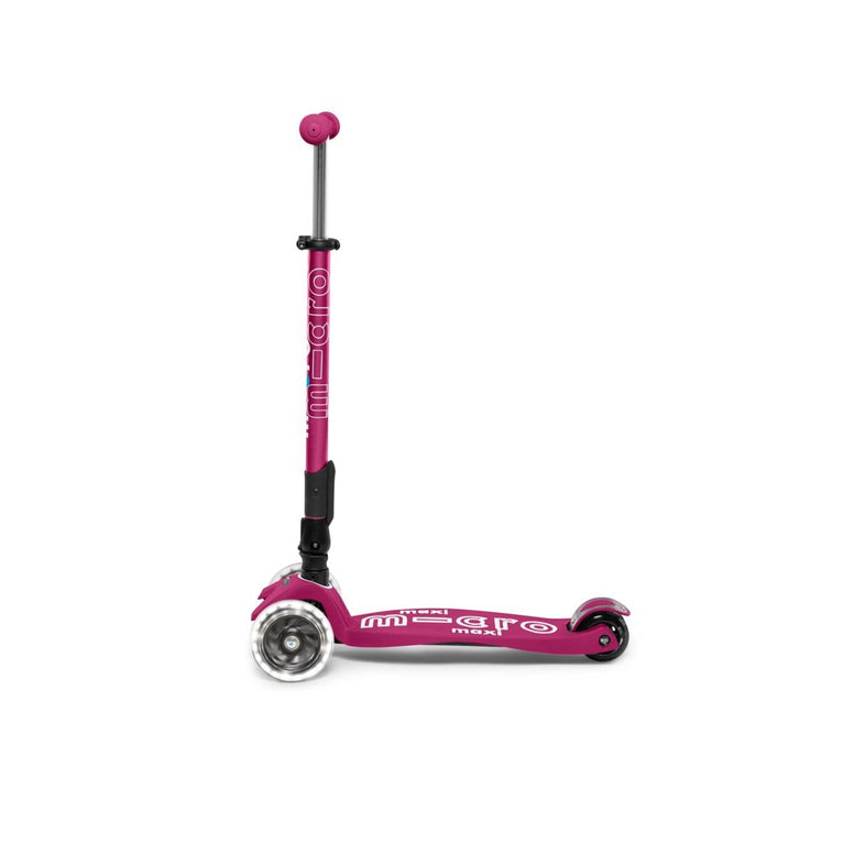 Micro Maxi Foldable LED Scooter Berry Red