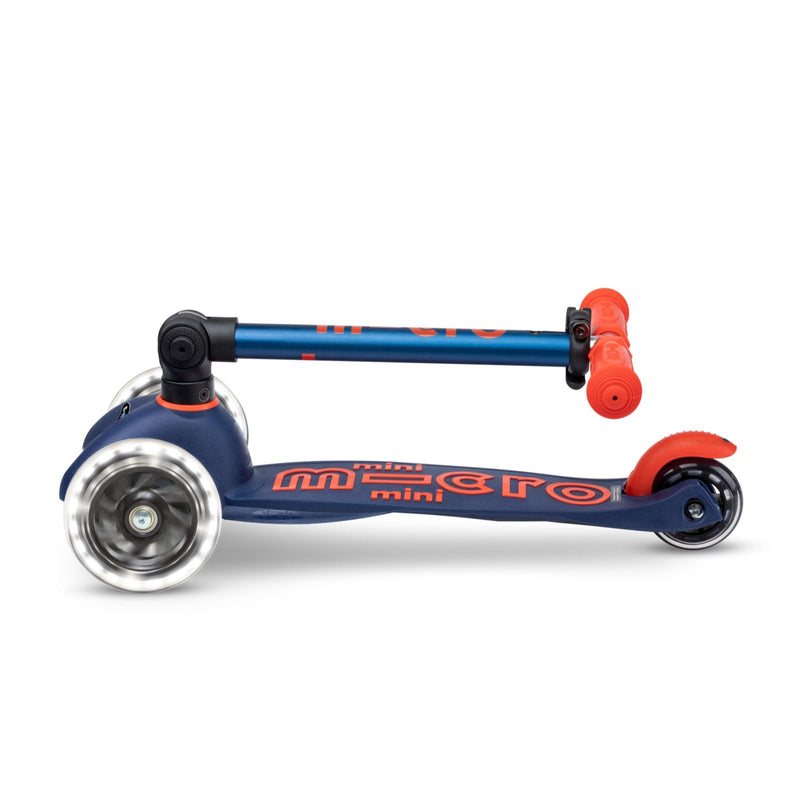 Micro Mini Deluxe Foldable LED Scooter Navy