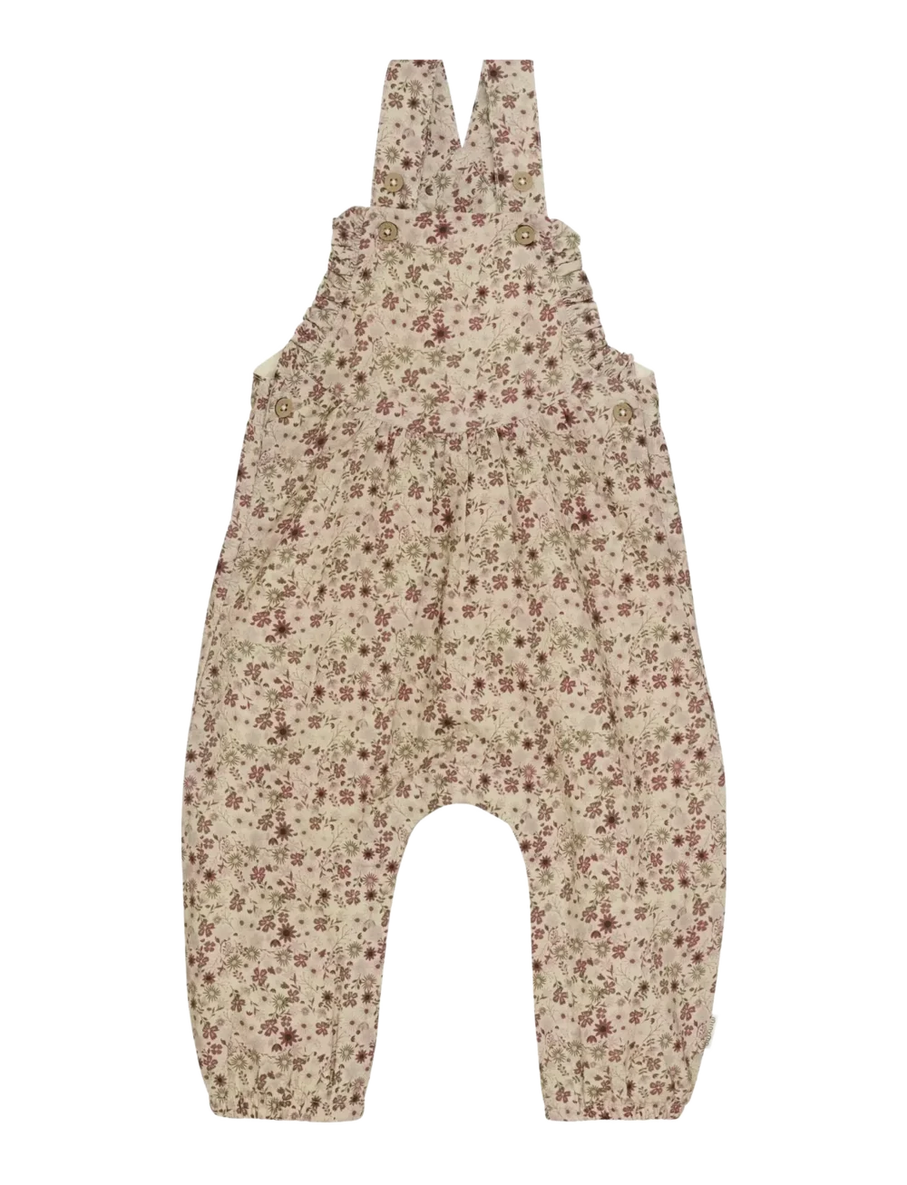 Minymo - Lined Floral Overalls - 3M