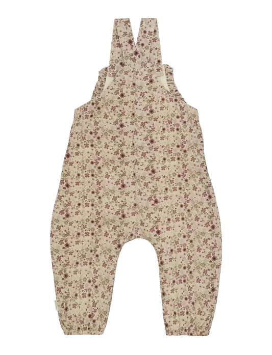Minymo - Lined Floral Overalls - 3M