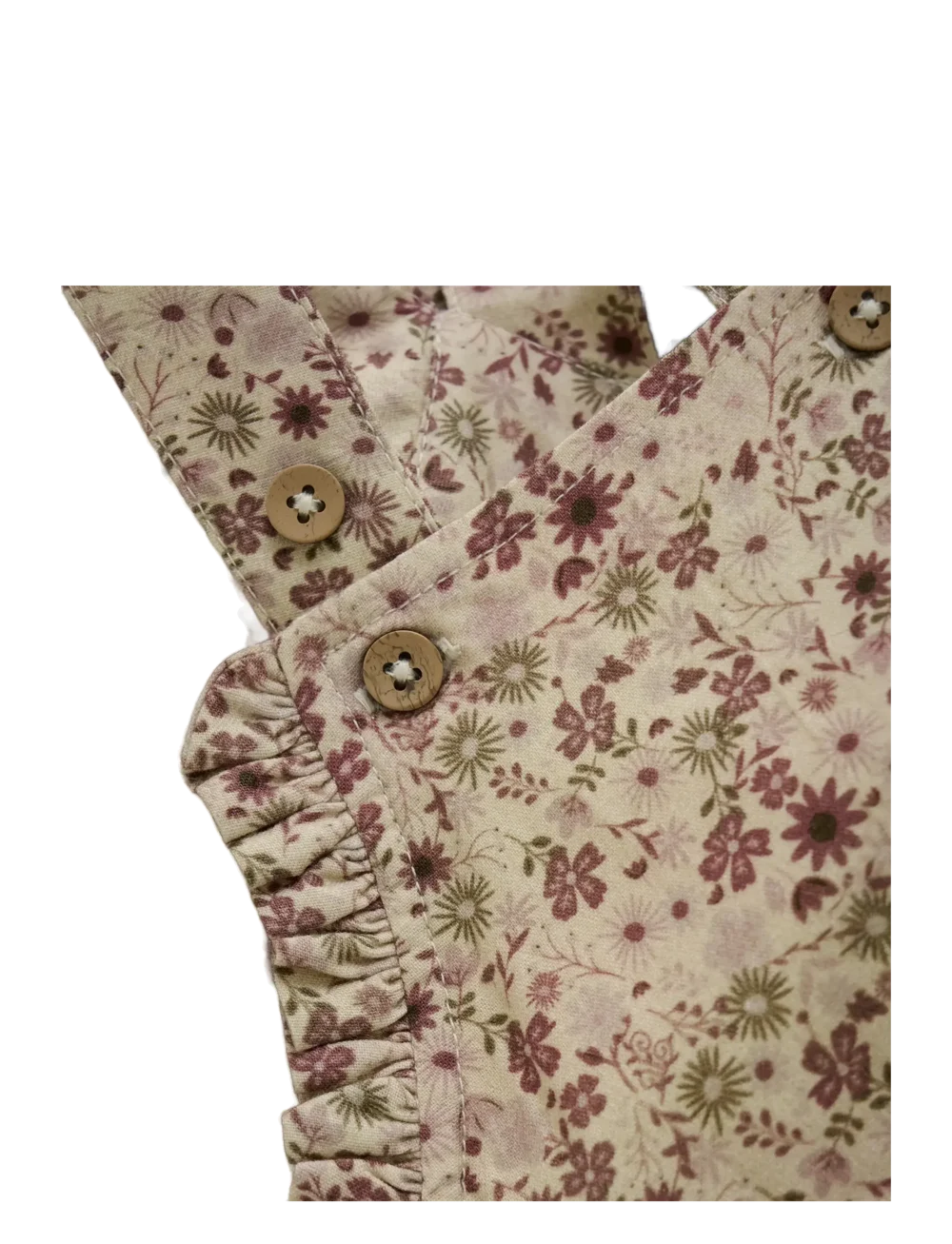 Minymo - Lined Floral Overalls - 3M