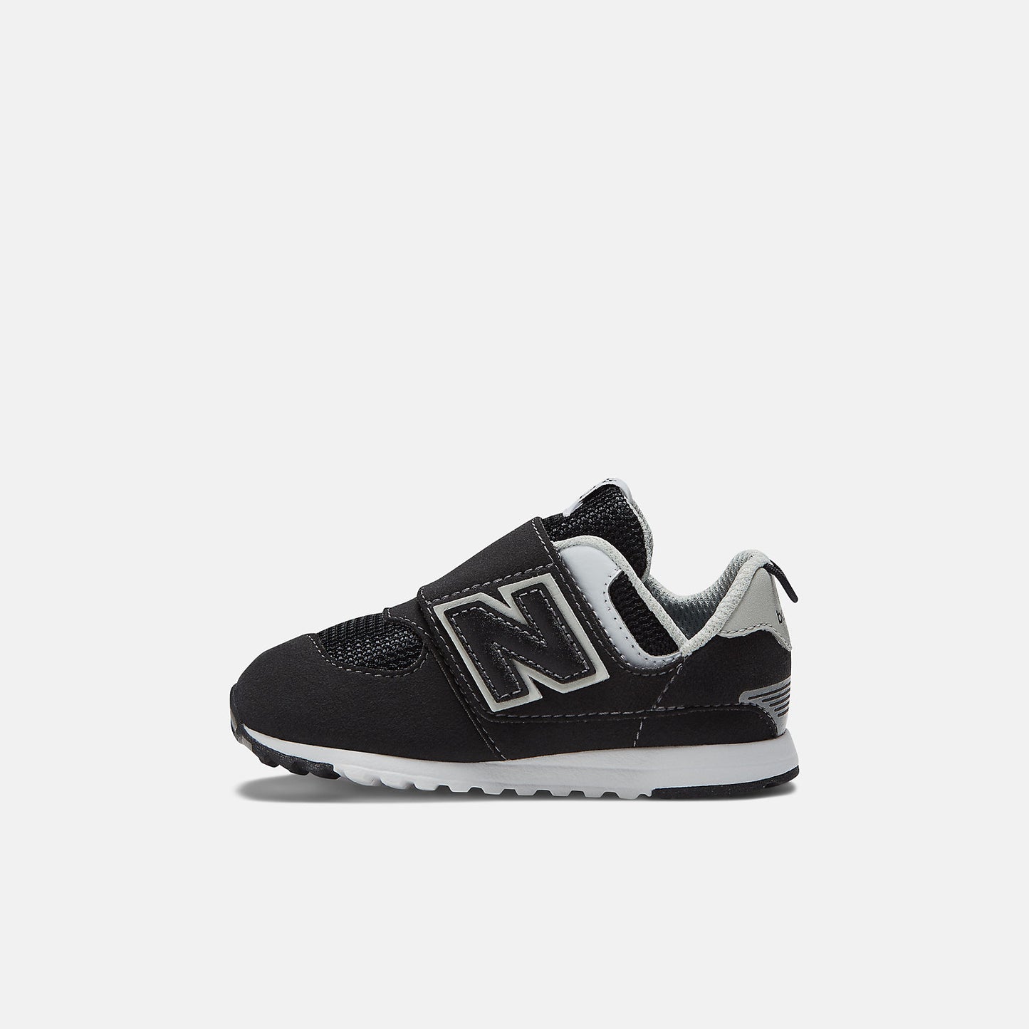 New Balance - 574 NEW - B Hook & Loop - Black Grey (Wide Width)