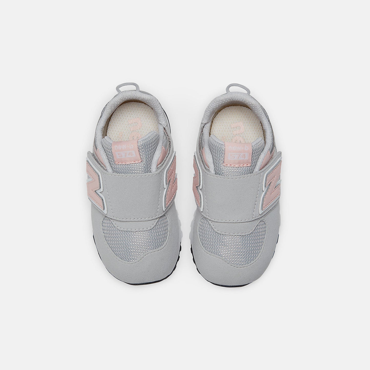 New Balance - 574 NEW - B Hook & Loop - Rain Cloud - Grey Pink (Sandard Width)