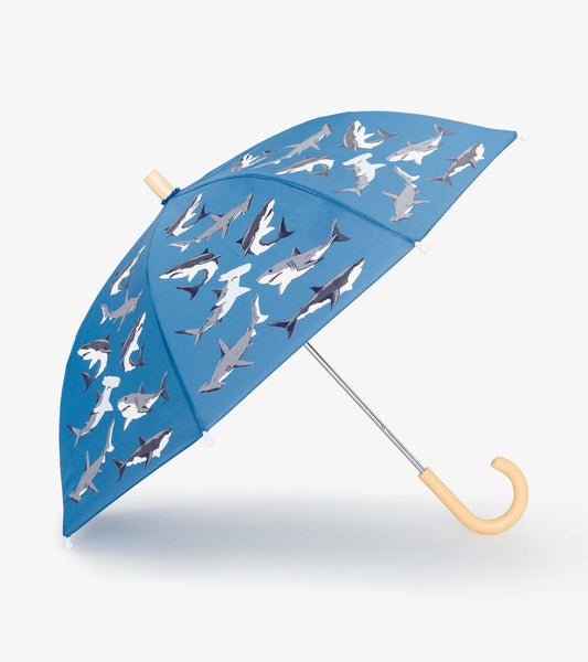 Little Blue House Toothy Sharks Kids Color Changing Umbrella