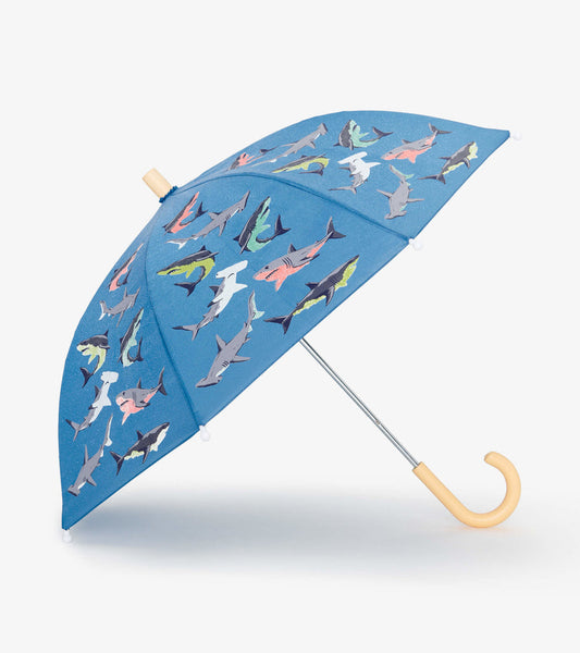 Little Blue House Toothy Sharks Kids Color Changing Umbrella