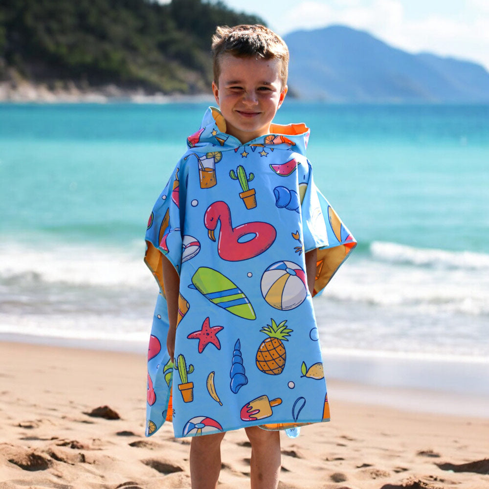 K5 - Children's Microfiber Poncho - Destination sun