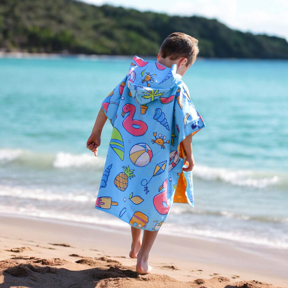 K5 - Children's Microfiber Poncho - Destination sun