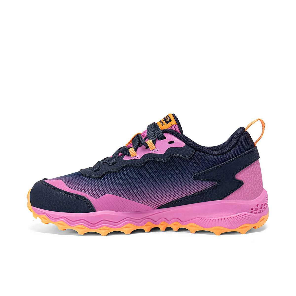Saucony Big Kids Peregrine KDZ Shield Sneaker - Navy/Pink