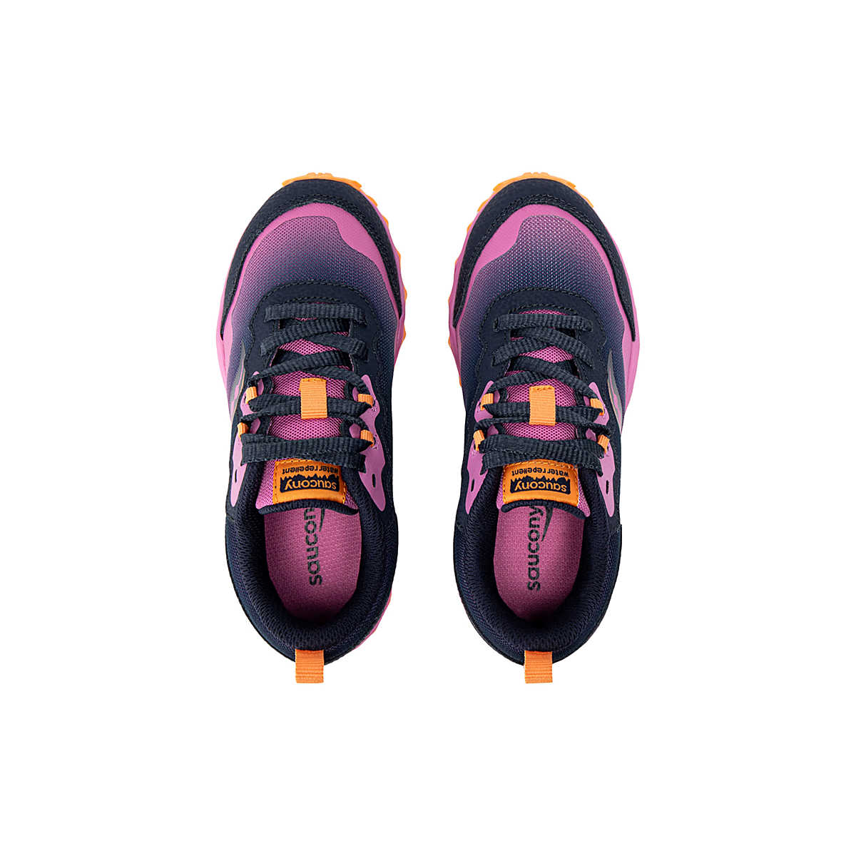 Saucony Big Kids Peregrine KDZ Shield Sneaker - Navy/Pink