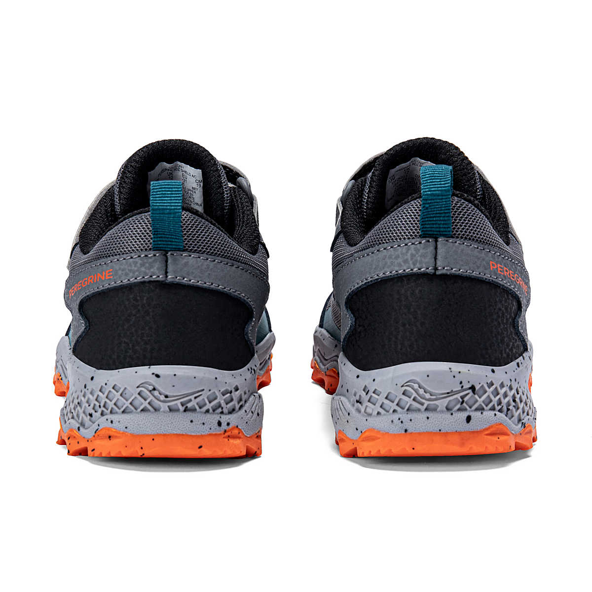 Saucony Big Kids Peregrine KDZ A/C Shield Sneaker - Grey/Teal