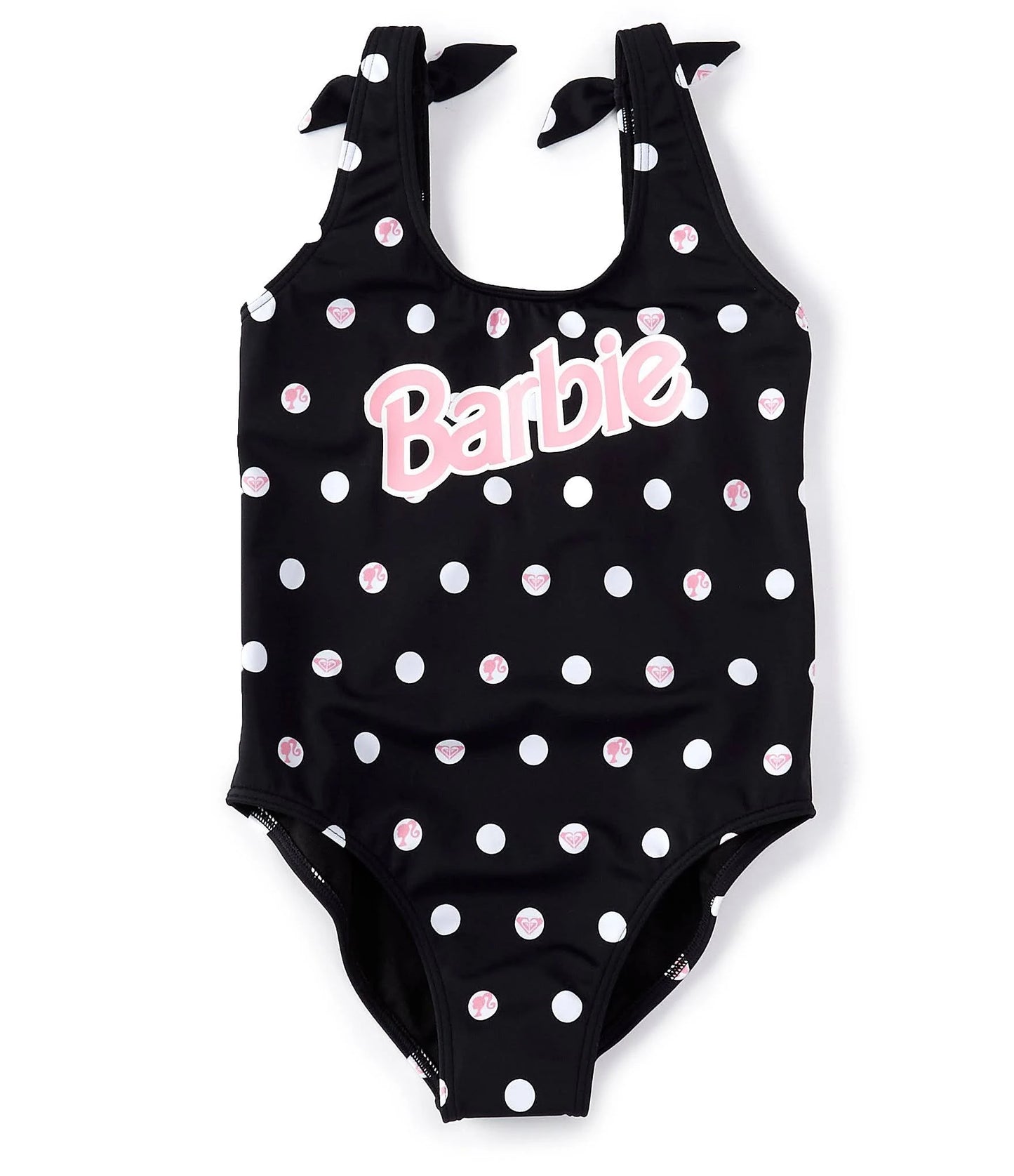 Roxy - Barbie Polka Dot Low Back One Piece  Swim Suit -  5Y
