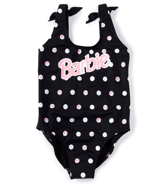Roxy - Barbie Polka Dot Low Back One Piece  Swim Suit -  5Y