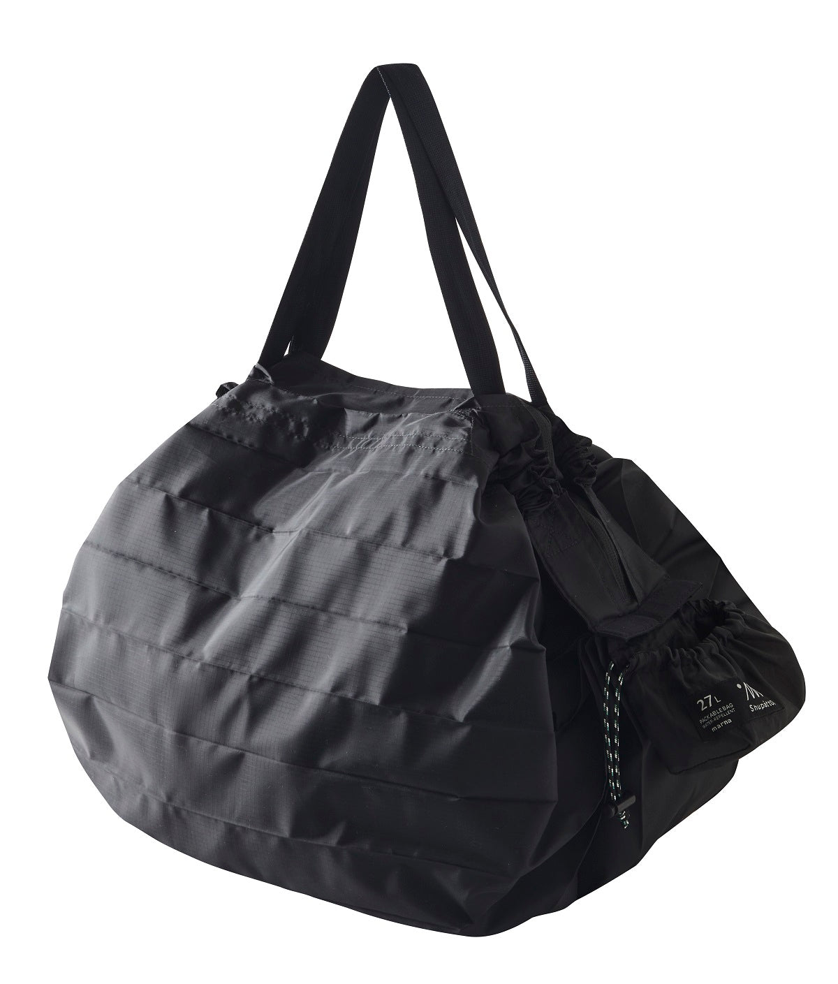 Shupatto Packable Bag w/Zipper - Black 27L