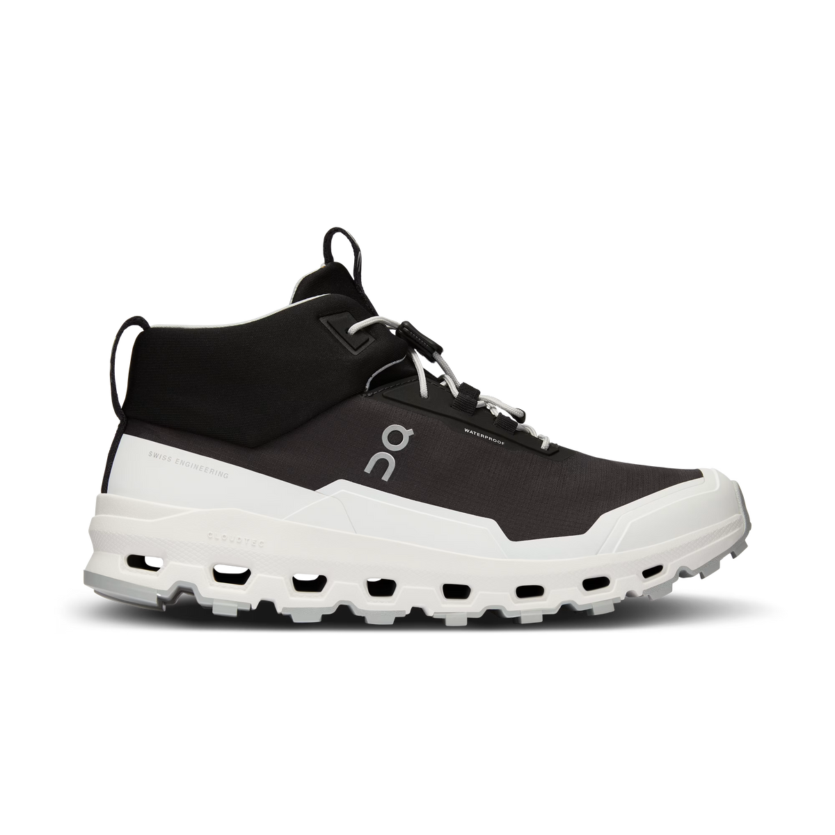 On Cloudhero Youth Mid Waterproof Shoe Black | White by ON Running