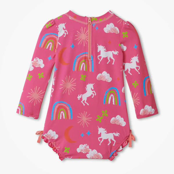 Hatley Infant Girls Rashguard Swimsuit — sun protection, children's shirts — additional view