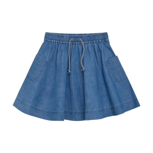 Minymo - Denim Drawstring Skirt - 5Y
