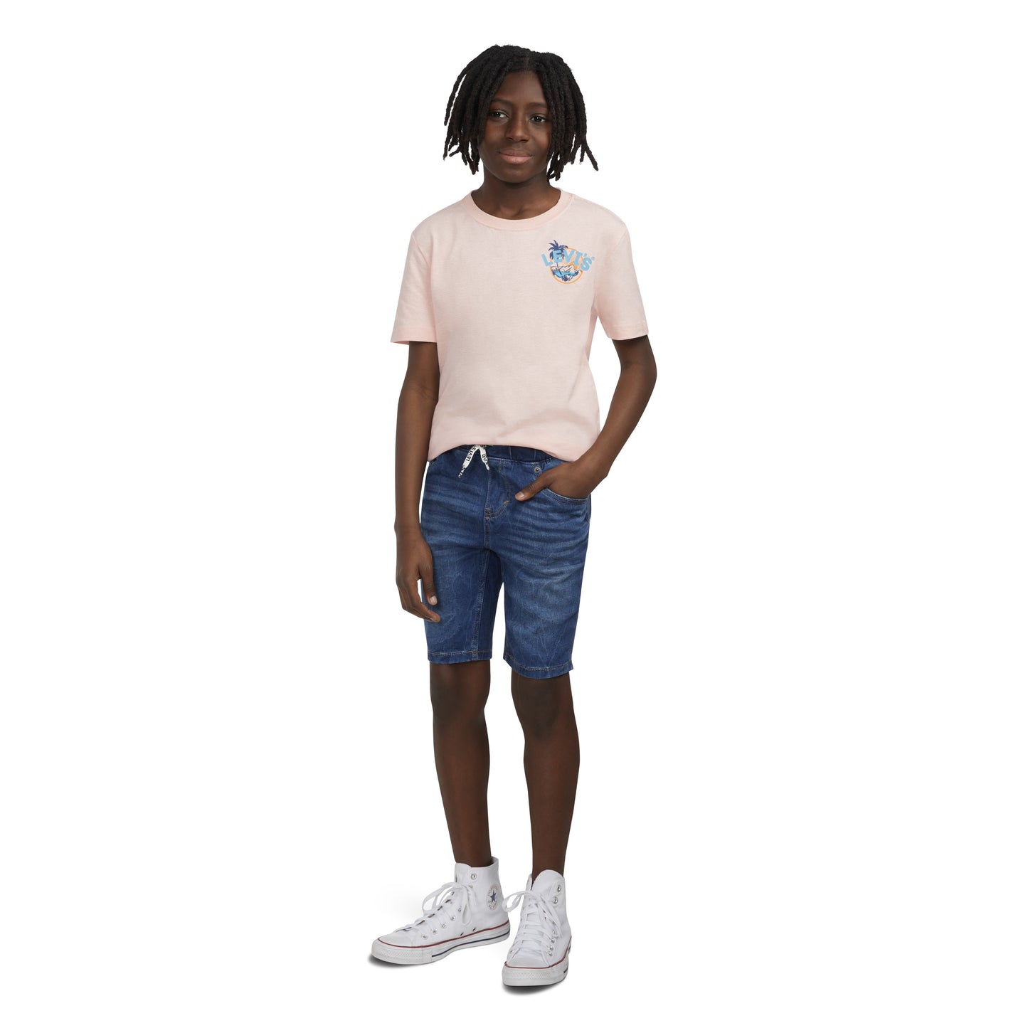 Levi's - Boys' Skinny Fit Pull On Dobby Shorts