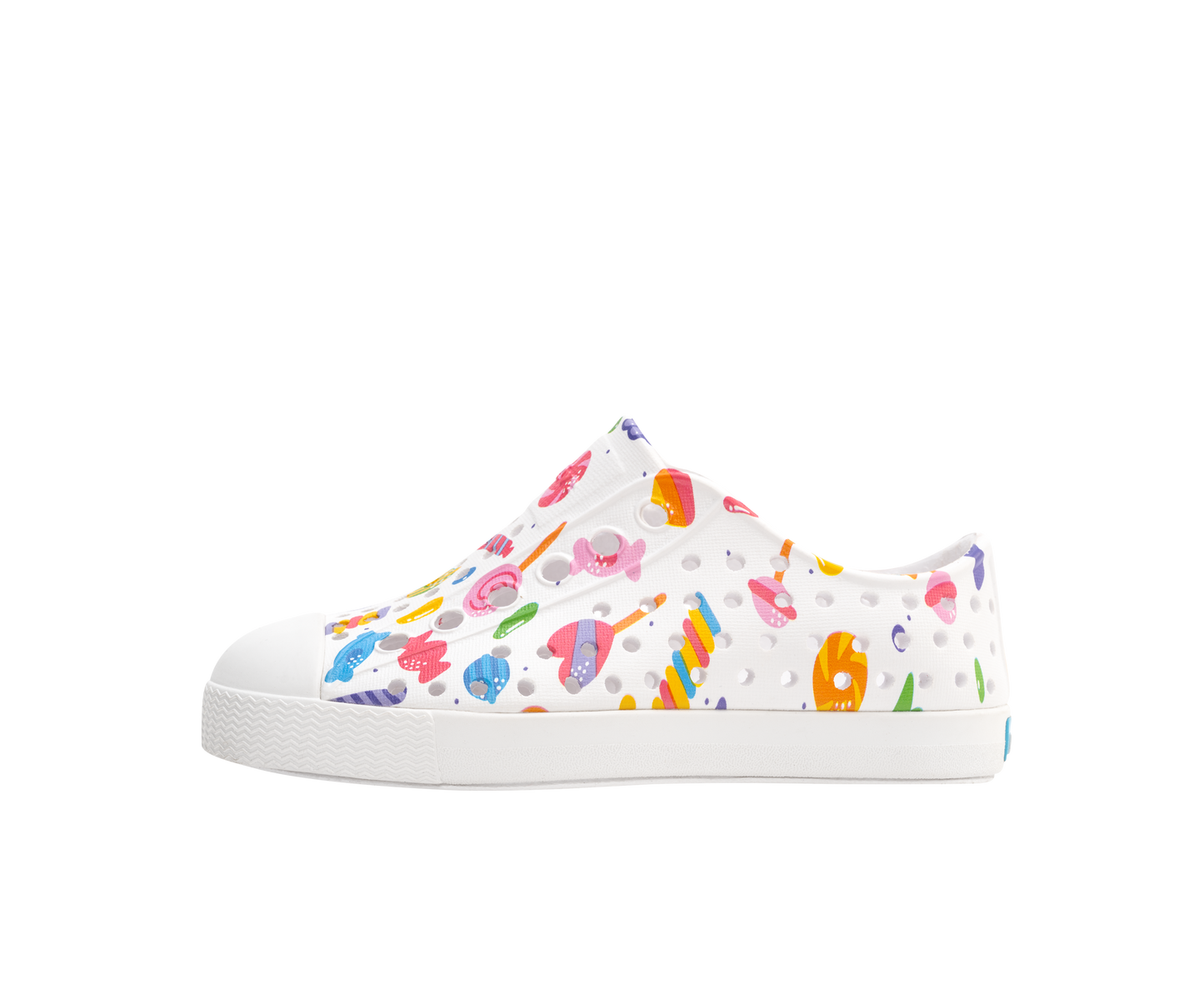 Native Shoes - Jefferson Print Kids - Shell White/ Shell White/ Retro Candy