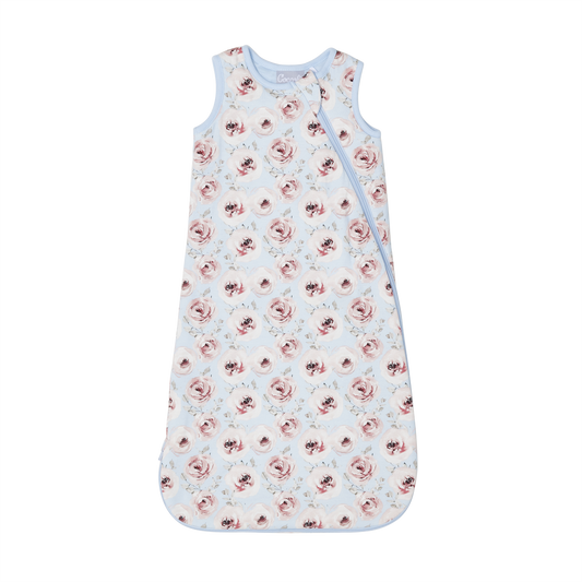 Coccoli Modal Sleepsack 1.5 tog - Pink Peonies on Blue