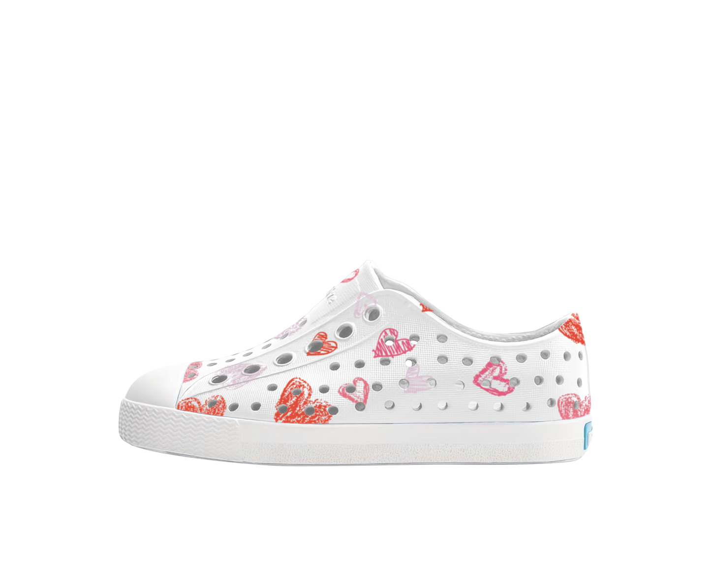 Native Shoes Jefferson Print Kids Shell White/Shell White/Heart Graffiti