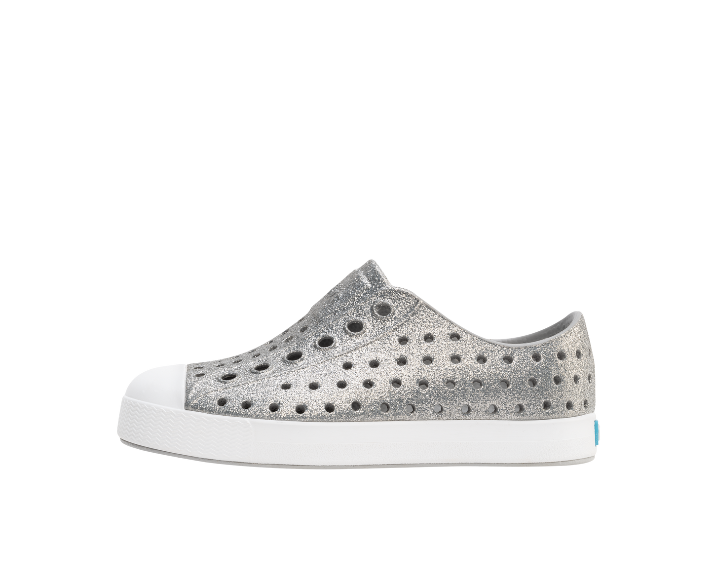 Native Shoes - Jefferson Bio Bling Kids - Platinum Bling/Shell White
