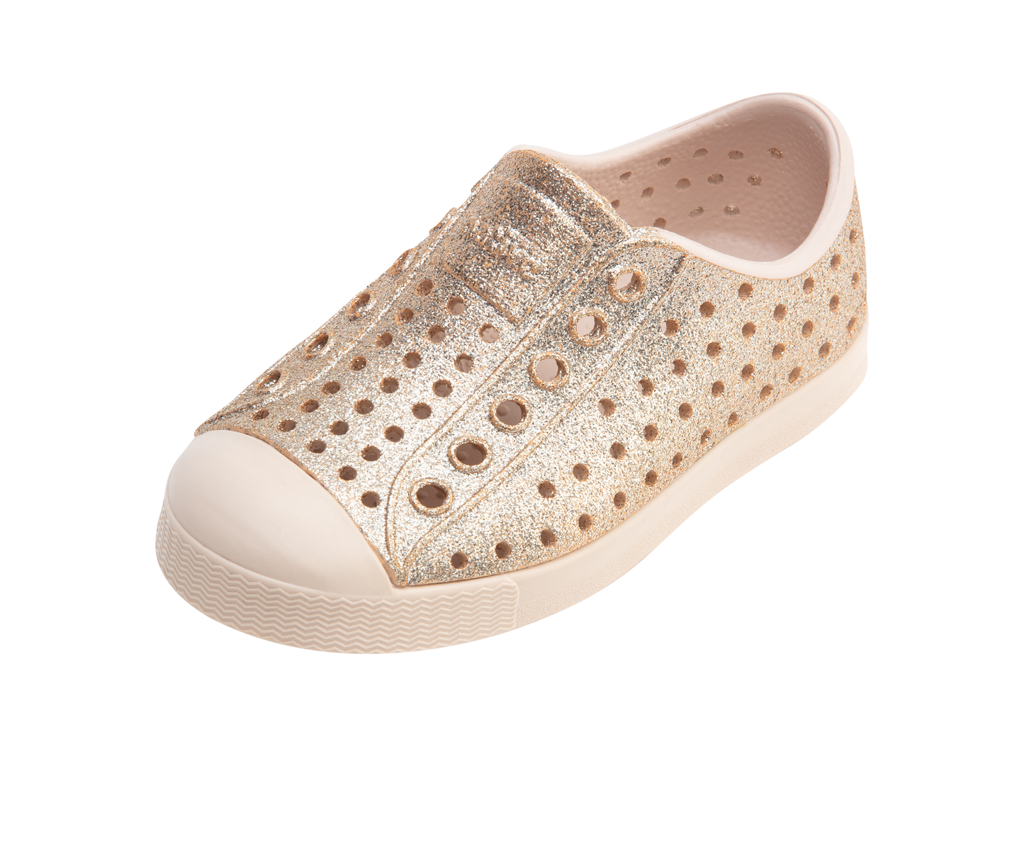 Native Shoes - Jefferson Bio Bling Kids - Rock Salt Bling/Rock Salt Pink