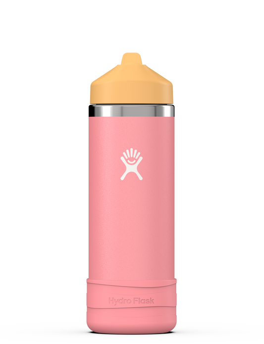Hydro Flask - 18 OZ Kids Wide Mouth Straw Cap And Boot Dahlia