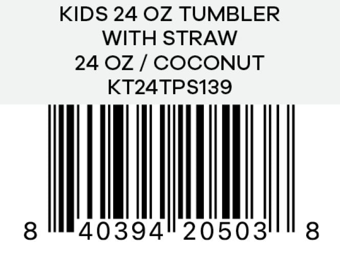 Hydro Flask - Kids 24 OZ Travel Tumbler Coconut