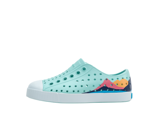 Native Shoes Jefferson Child Sugarlite Hydrangea Blue/Coastal Blue/Regatta Mountain Block