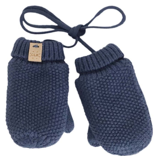 Calikids Knit Soft Touch Mitten - Blue
