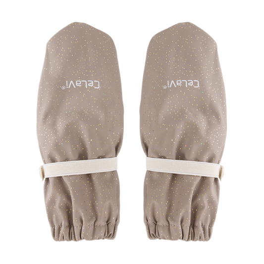 CeLaVi Kids' Padded PU Mittens with Fleece Lining