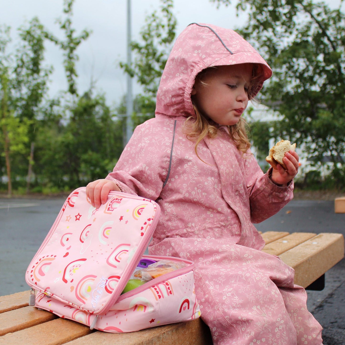 Jan & Jul - Kids Lunch Bag - Pink Rainbow