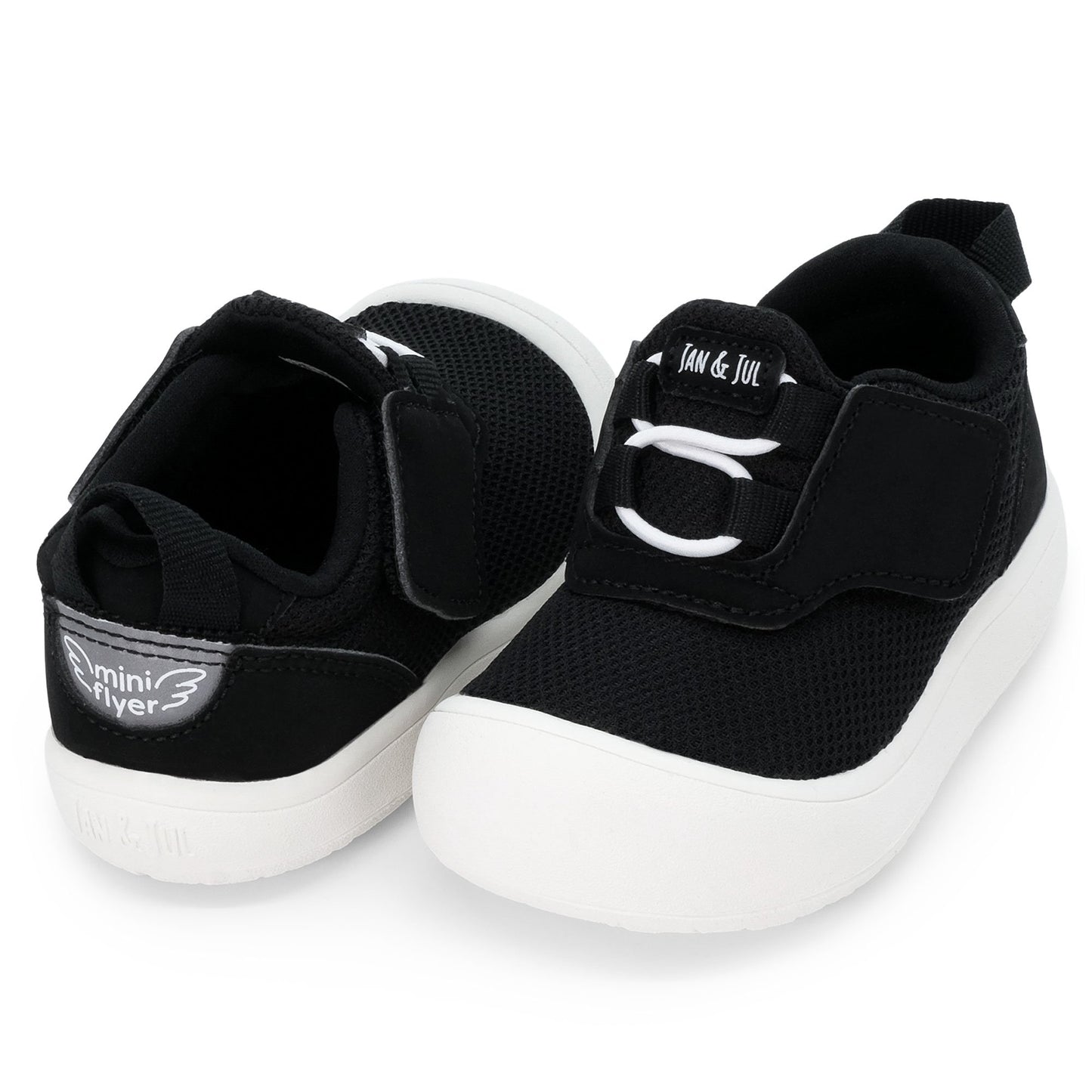 Jan & Jul - Mini-Flyer Toddler Sneakers - Black Tie