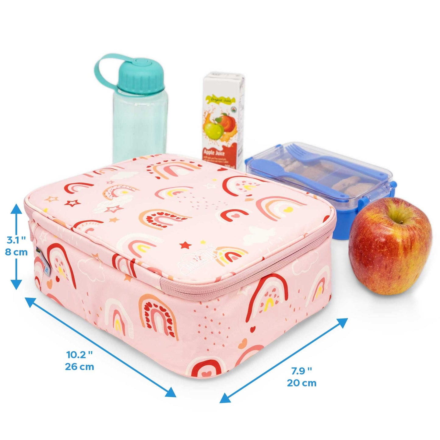 Jan & Jul - Kids Lunch Bag - Pink Rainbow