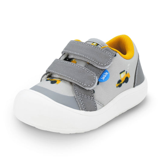 Jan & Jul - Toddler Mini Canvas Sneakers - Grey Construction