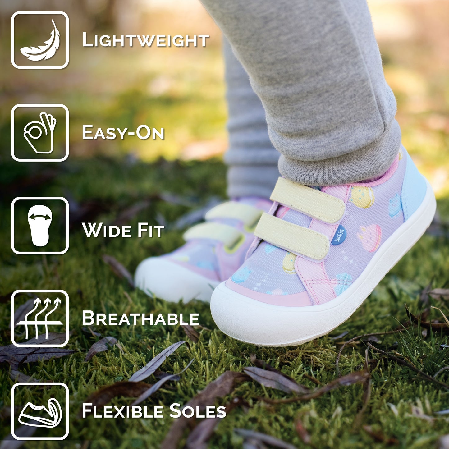 Jan & Jul - Toddler Mini Canvas Sneakers - Macarons