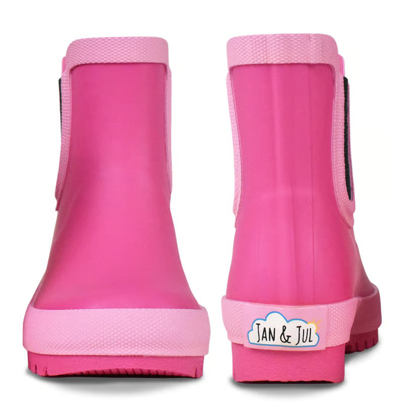 Jan & Jul - Kids Rubber Rain Boots - Watermelon Pink
