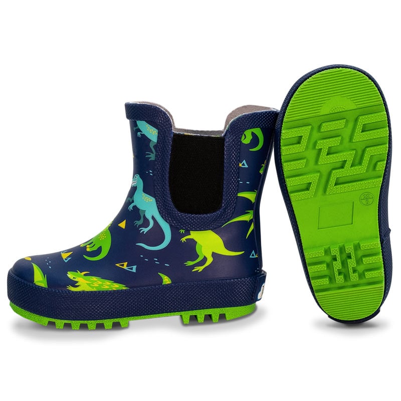 Jan & Jul - Kids Rubber Rain Boots - Dinoland