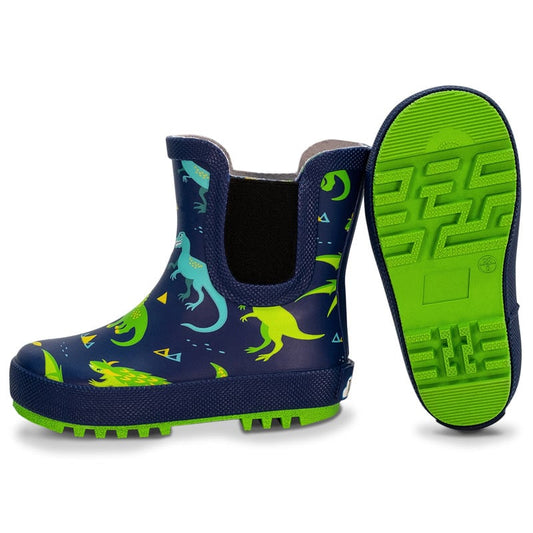 Jan & Jul - Kids Rubber Rain Boots - Dinoland